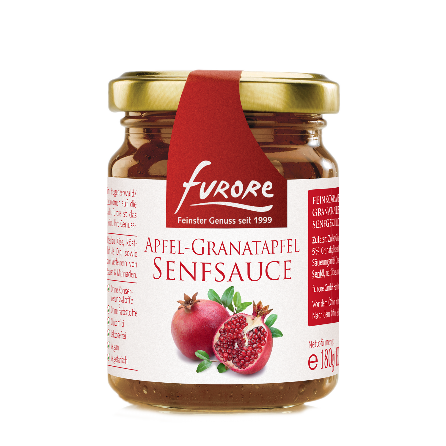Apfel-Granatapfel Senfsauce