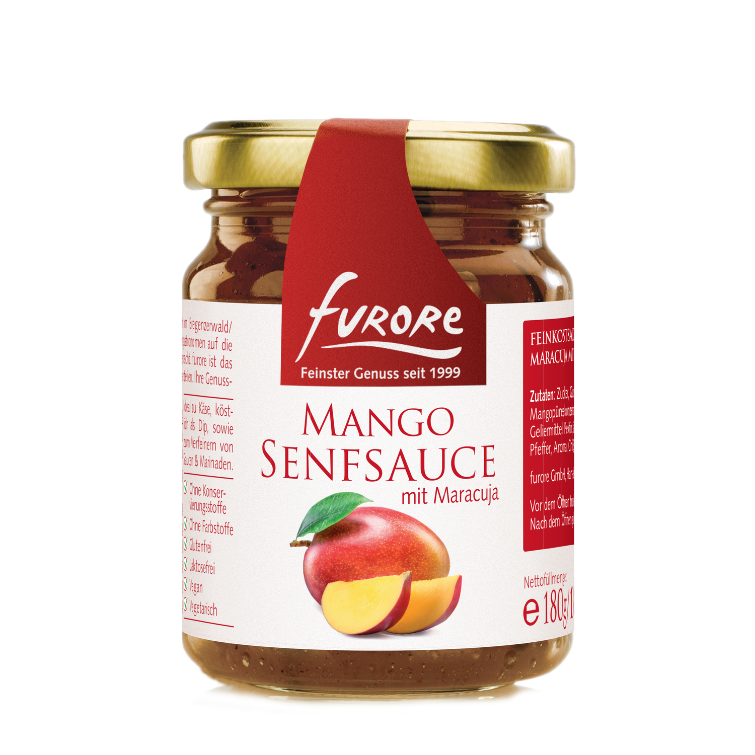 Salsa alla senape e mango e frutto della passione