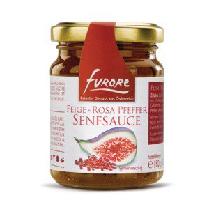 Feige-Rosa-Pfeffer-Senfsauce